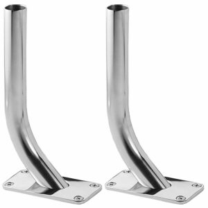 Image 1: TACO Striker Bases Gunnel Mount f/1-⅛" Poles