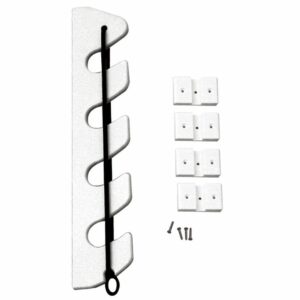 Image 1: TACO 4-Rod Poly Bungee Rod Holder Rack - White
