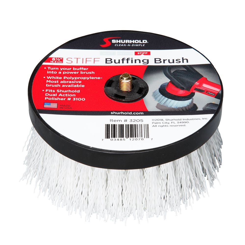 Image 1: Shurhold 6-½" Stiff Brush f/Dual Action Polisher