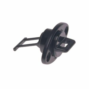 Image 1: Beckson 1" Drain Plug Screw Type w/Gasket - Black