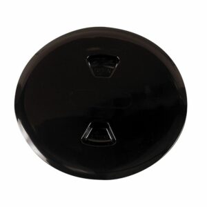 Image 1: Beckson 5" Twist-Out Deck Plate - Black