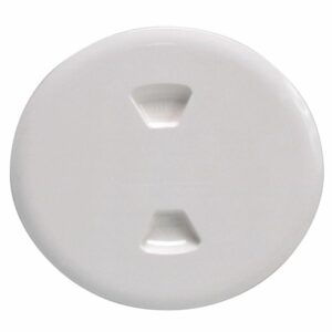Image 1: Beckson 5" Twist-Out Deck Plate - White