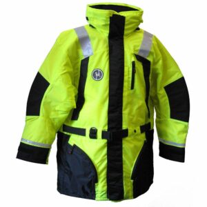 Image 1: First Watch AC-1100 Flotation Coat - Hi-Vis Yellow - XXL