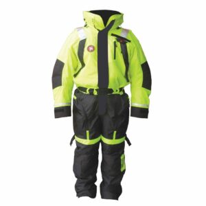 Image 1: First Watch AS-1100 Flotation Suit - Hi-Vis Yellow - Medium
