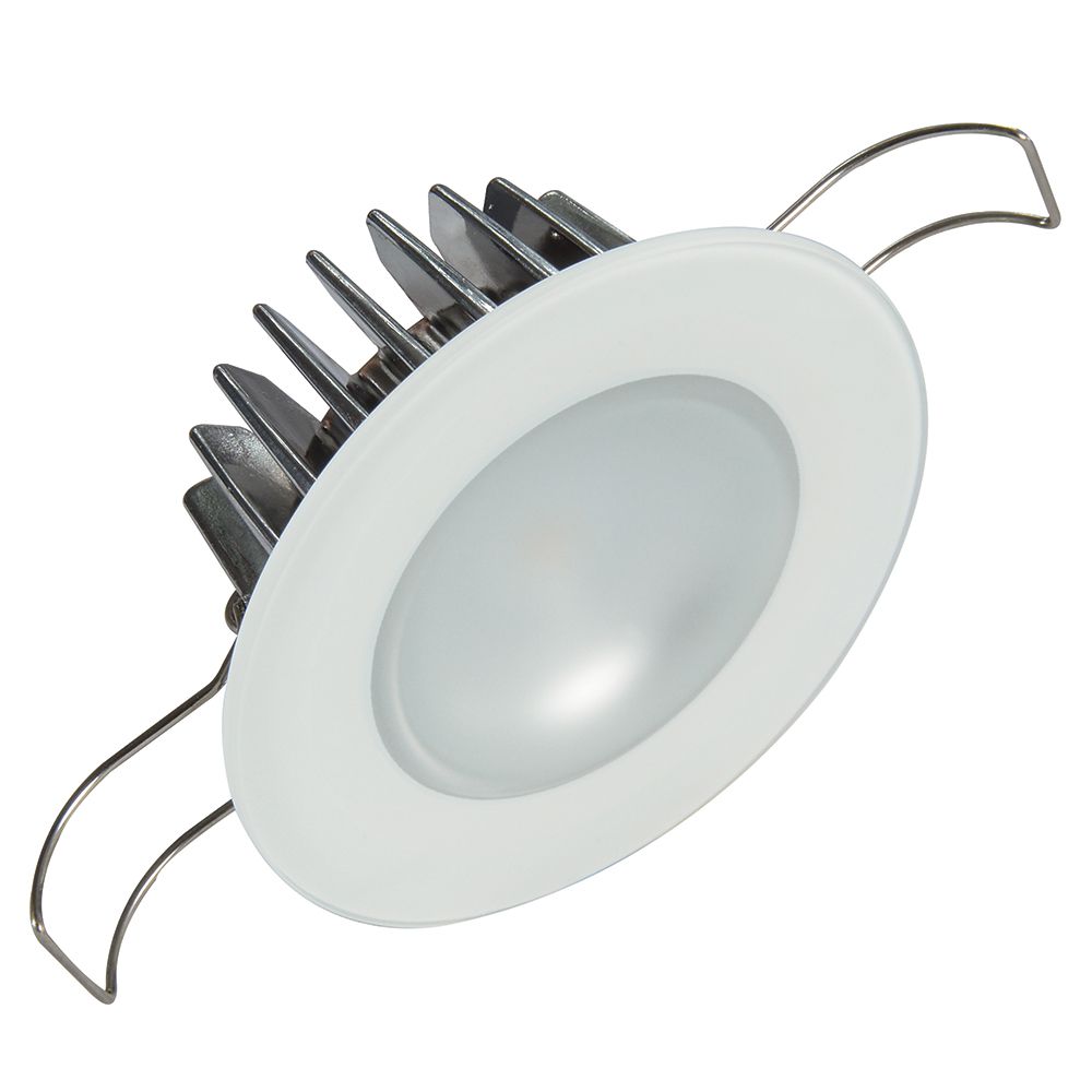 Image 2: Lumitec Mirage - Flush Mount Down Light - Glass Finish/No Bezel - 2-Color White/Red Dimming