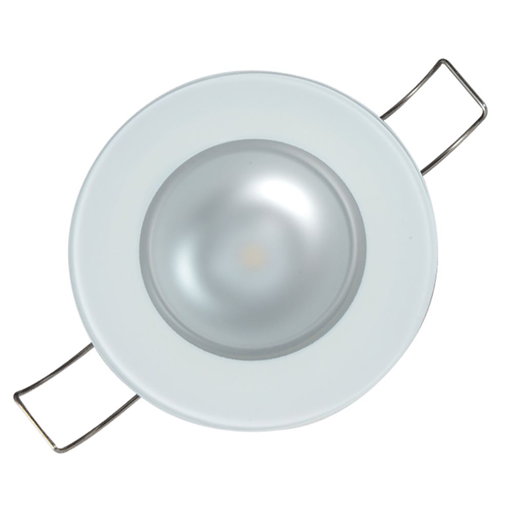 Image 3: Lumitec Mirage - Flush Mount Down Light - Glass Finish/No Bezel - 2-Color White/Red Dimming