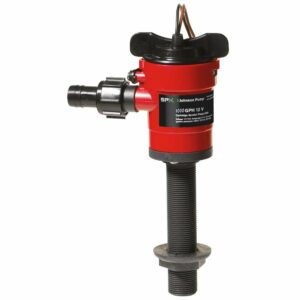 Image 1: Johnson Pump Cartridge Aerator 1000 GPH Straight Intake - 12V