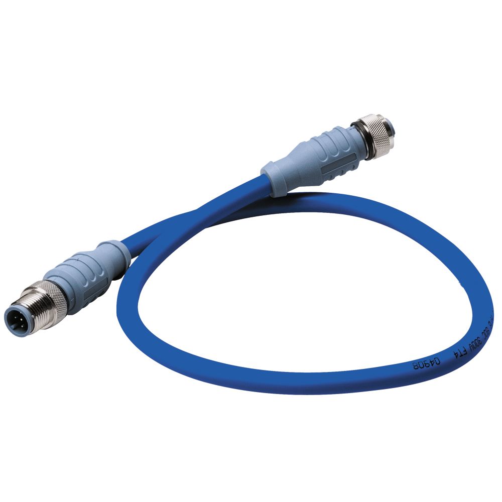 Image 1: Maretron Mid Double-Ended Cordset - 1 Meter - Blue