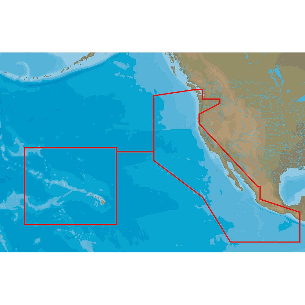 Image 1: C-MAP 4D NA-D024 - USA West Coast & Hawaii - Full Content