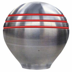 Image 1: Schmitt Marine Throttle Knob - 1-1/2" - Red Grooves