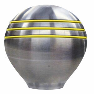 Image 1: Schmitt Marine Throttle Knob - 1-1/2" - Gold Grooves