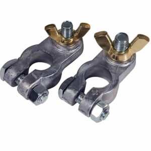 Image 1: Ancor Lead Battery Terminal - 5/16" & 3/8" Stud - Positive & Negative Combo