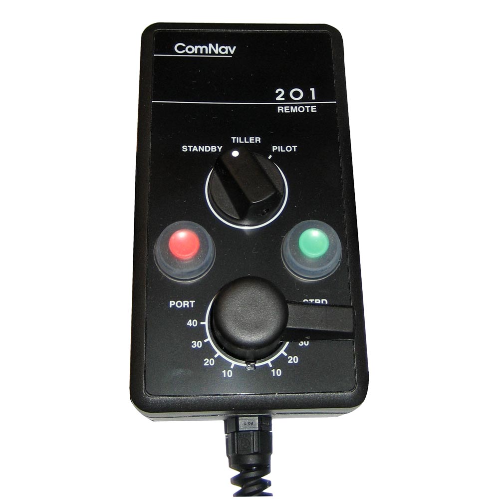 Image 1: ComNav 201 Remote w/40' Cable f/1001, 1101, 1201, 2001, & 5001 Autopilots