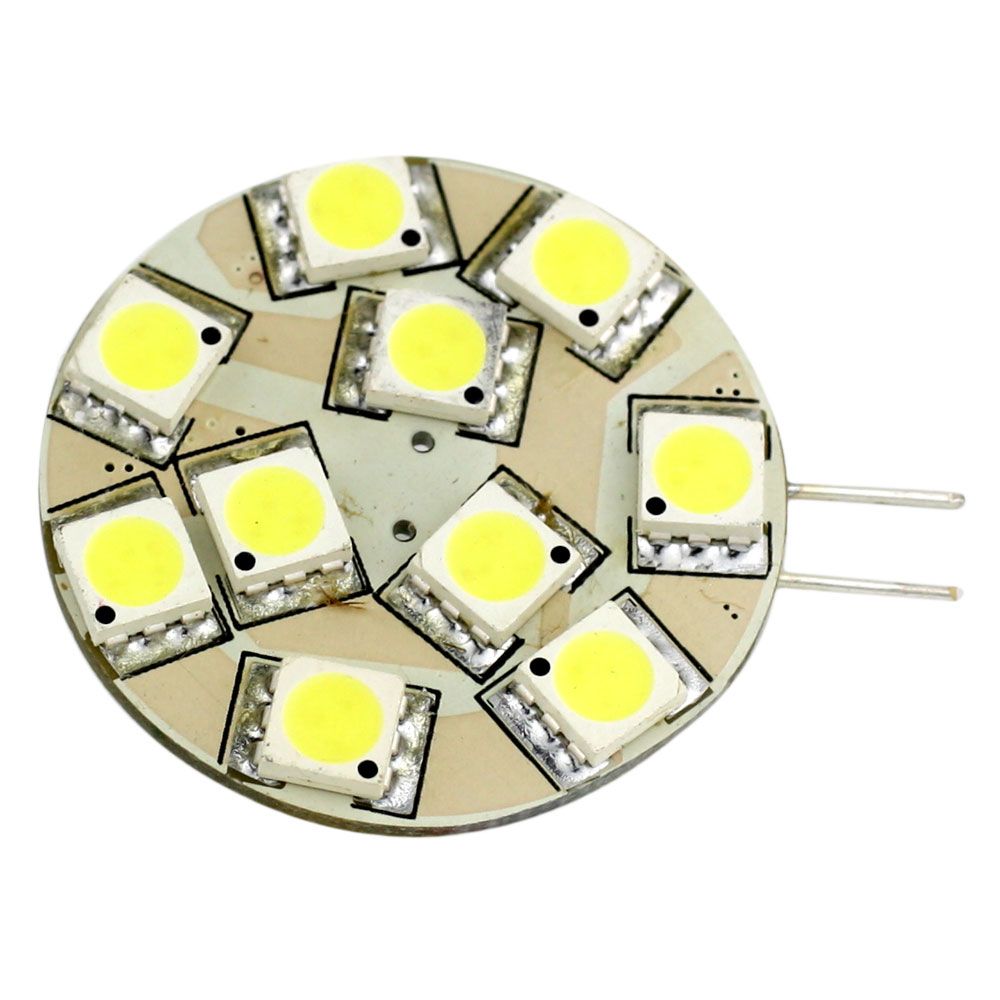 Image 1: Lunasea G4 12 LED Side Pin Light Bulb - 12VAC or 10-30VDC 2W/140 Lumens - Warm White
