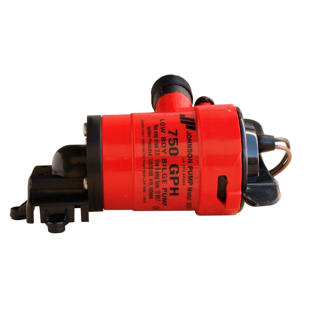 Image 1: Johnson Pump Low Boy Bilge Pump - 1250 GPH, 12V