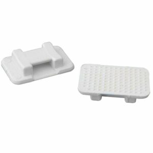 Image 1: Weld Mount AT-5 Large White Nylon Wire Tie Mount - Qty. 50