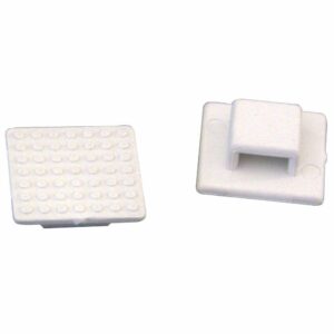 Image 1: Weld Mount AT-3 Small White Nylon Wire Tie Mount - Qty. 50