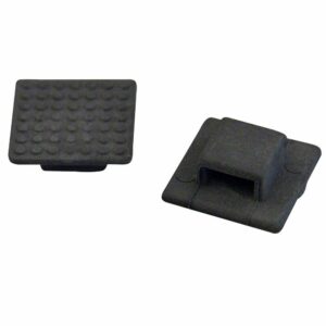 Image 1: Weld Mount AT-3B Small Black Nylon Wire Tie Mount - Qty. 50