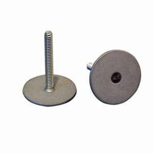 Image 1: Weld Mount 1.5" Tall Stainless Steel Stud w/#10 x 24 Threads - Qty. 10