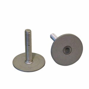 Image 1: Weld Mount 1" Tall Stainless Stud w/1/4" x 20 Threads - Qty. 10