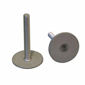 Image 1: Weld Mount 2.5" Tall Stainless Stud w/1/4" x 20 Threads - Qty.10