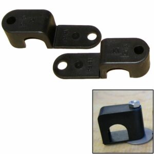 Image 1: Weld Mount Single Poly Clamp f/1/4" x 20 Studs - 5/8" OD - Requires 1.5" Stud - Qty. 25