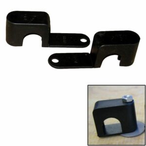 Image 1: Weld Mount Single Poly Clamp f/1/4" x 20 Studs - 3/4" OD - Requires 1.75" Stud - Qty. 25