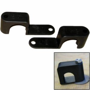 Image 1: Weld Mount Single Poly Clamp f/1/4" x 20 Studs - 1" OD - Requires 1.75" Stud - Qty. 25
