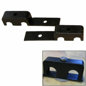 Image 1: Weld Mount Double Poly Clamp f/1/4" x 20 Studs - 1/2" OD - Requires 1.5" Stud - Qty. 25