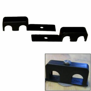 Image 1: Weld Mount Double Poly Clamp f/1/4" x 20 Studs - 5/8" OD - Requires 1.5" Stud - Qty. 25