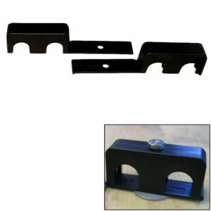 Image 1: Weld Mount Double Poly Clamp f/1/4" x 20 Studs - 3/4" OD - Requires 1.75" Stud - Qty. 25