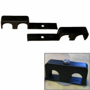 Image 1: Weld Mount Double Poly Clamp f/1/4" x 20 Studs - 1" OD - Requires 1.75" Stud - Qty. 25