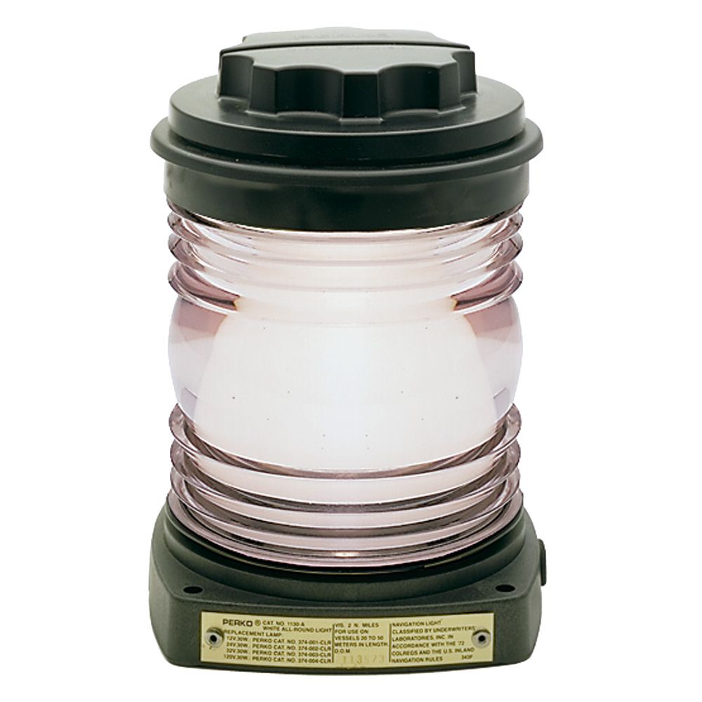 Image 1: Perko All-Round Light - Black Plastic, White Lens