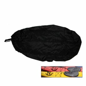Image 1: Attwood Universal Fit Kayak Cockpit Cover - Black