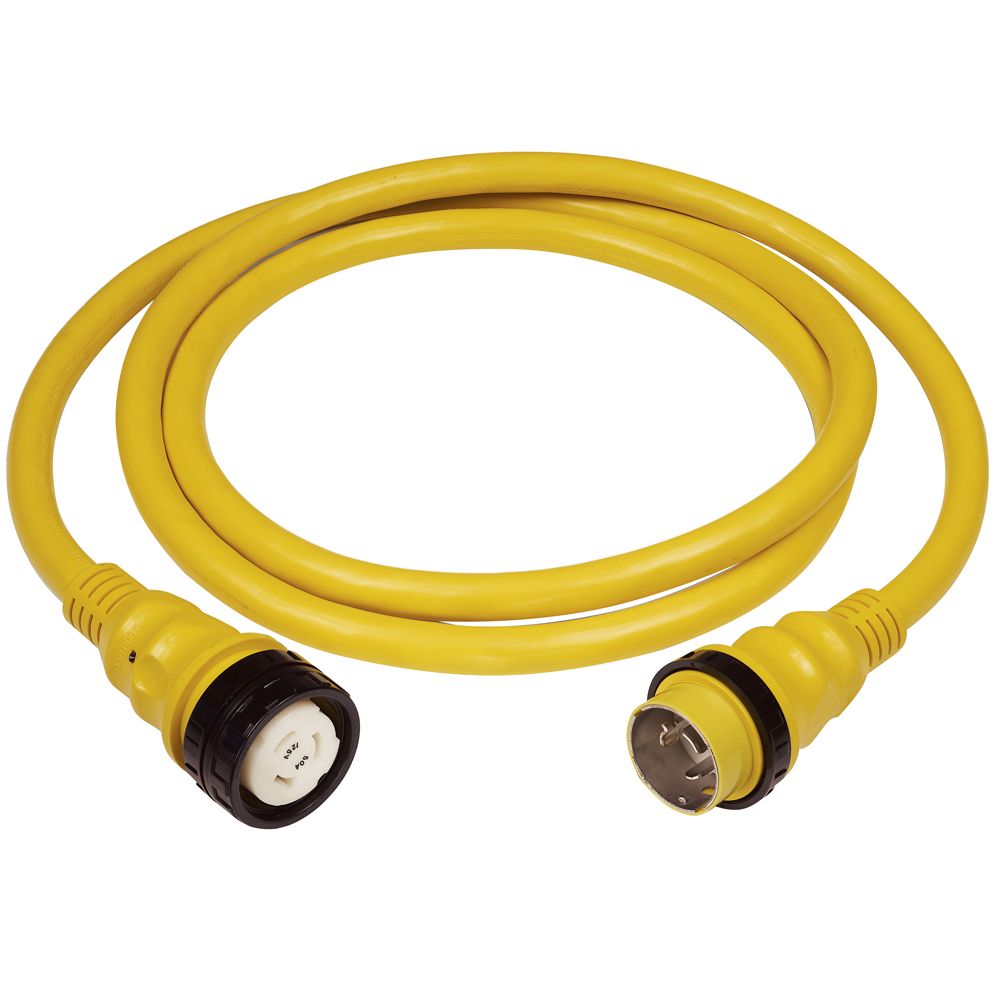 Image 1: Marinco 50A 125V Shore Power Cable - 50' - Yellow