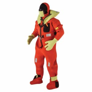 Image 1: Kent Commerical Immersion Suit - USCG Only Version - Orange - Oversized