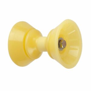 Image 1: C.E. Smith 3" Bow Bell Roller Assembly - Yellow TPR