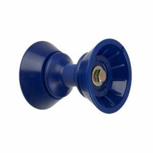 Image 1: C.E. Smith 3" Bow Bell Roller Assembly - Blue TPR