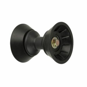 Image 1: C.E. Smith 3" Bow Bell Roller Assembly - Black TPR