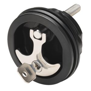 Image 1: Whitecap Compression Handle - Nylon Black/SS - Locking