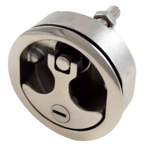 Image 1: Whitecap Compression Handle - 316 Stainless Steel - Locking - 3" Outer Diameter
