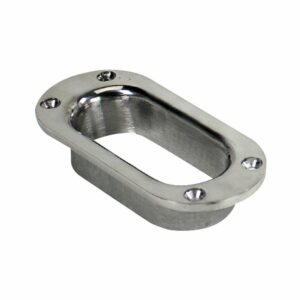 Image 1: Whitecap Hawse Pipe - 316 Stainless Steel - 1-1/2" x 3-3/4"