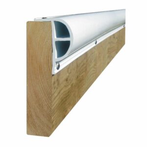 Image 1: Dock Edge PRODOCK Heavy "P" Dock Profile - (3) 8' Sections - White