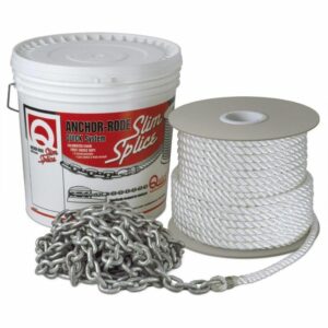 Image 1: Quick Anchor Rode - 15' of 7mm Chain & 200' of 1/2" Rope