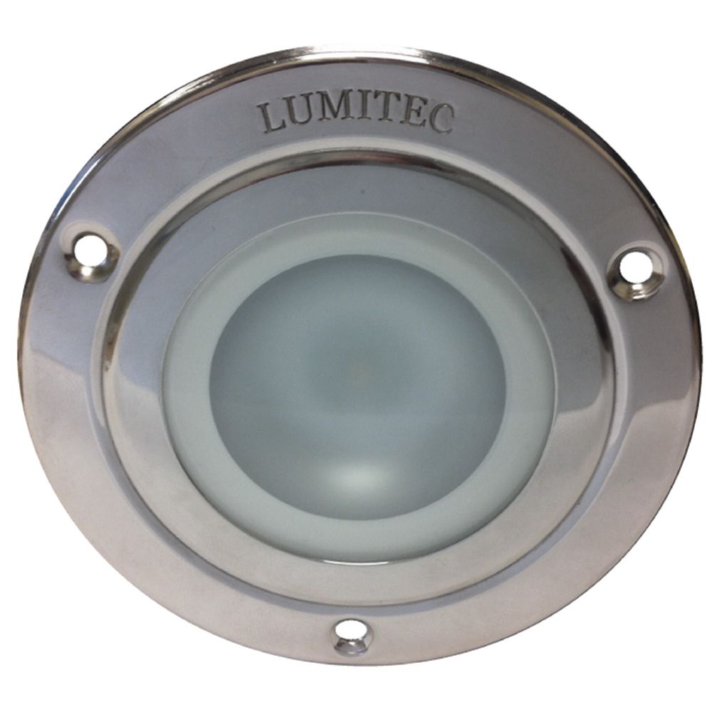 Image 1: Lumitec Shadow - Flush Mount Down Light - Polished SS Finish - Warm White Dimming