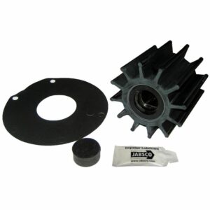 Image 1: Jabsco Impeller Kit - 12 Blade - Neoprene - 3-¾" Diameter - Plastic Insert - Double Flat Drive