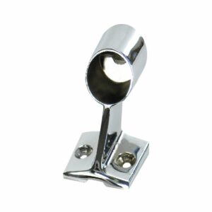 Image 1: Whitecap Forward Handrail Stanchion - 316 Stainless Steel - 7/8" Tube O.D.