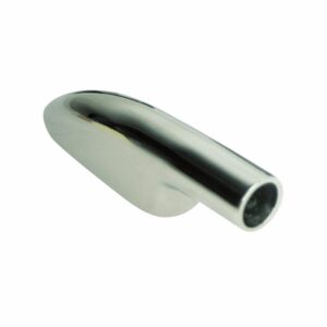 Image 1: Whitecap End-Bottom Mounted 90° - 316 Stainless Steel - 1" Tube O.D.