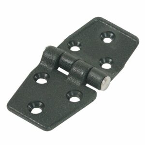 Image 1: Whitecap Door Hinge - Black Nylon - 1-1/2" x 3"