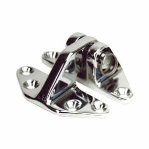 Image 1: Whitecap Standard Hatch Hinge - CP/Brass - 2-5/8" x 3-1/8"